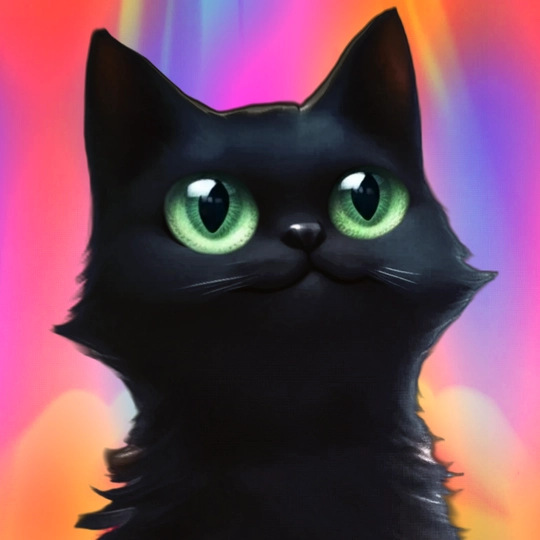 A cat with angel wings